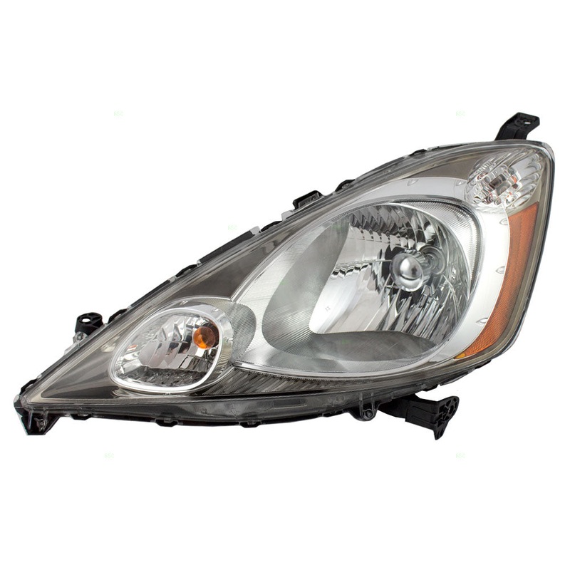 Brock Replacement Drivers Headlight Headlamp with Chrome Bezel Compatible with 2009-2011 Fit Sport 33150TK6A11