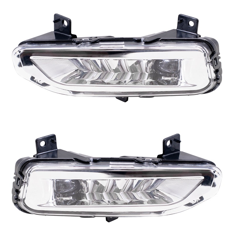 Brock Aftermarket Replacement Driver and Passenger Side Fog Light Assembly Set Compatible with 2020-2023 Nissan Sentra 2020-2024 Nissan Titan 2020-2024 Nissan Titan XD 2022 Nissan Frontier