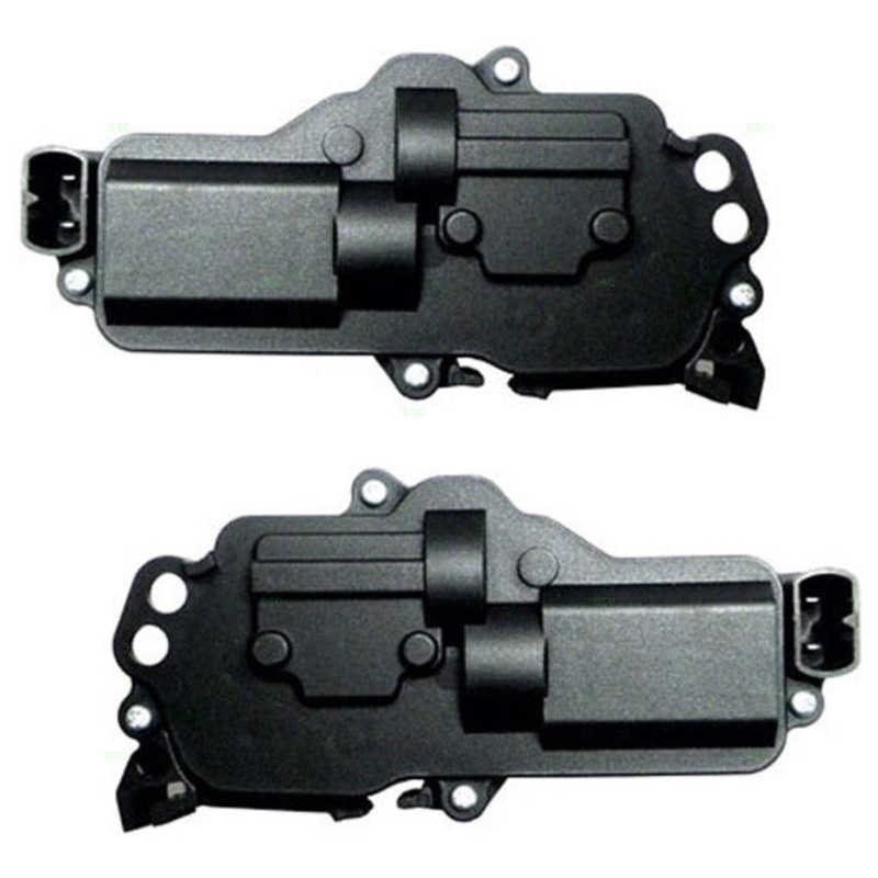 Brock Replacement Driver and Passenger Power Door Lock Actuators Compatible with 1999-2016 F250 F350 F450 Super Duty Pickup Truck
