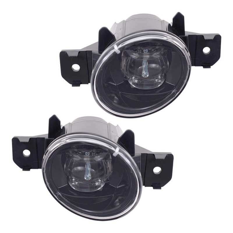 Brock Replacement Driver and Passenger Side Fog Light Assembly Set Compatible With 2019-2022 Altima