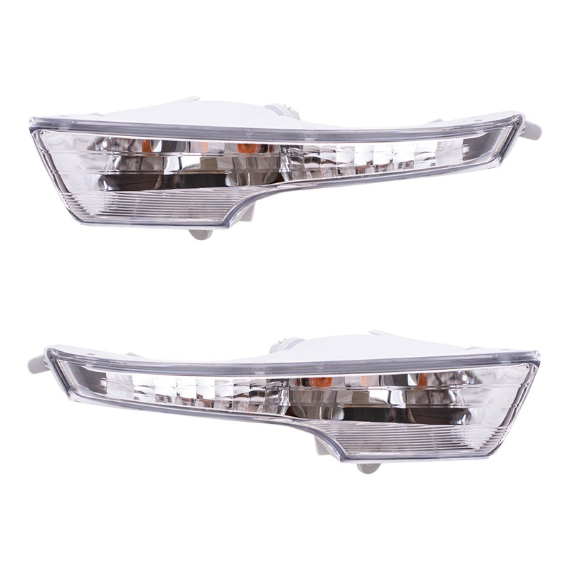 Brock Replacement Pair Set Front Signal Marker Lights Lamps Compatible with 2013-2017 Altima Sedan 26135-3TA0A 26130-3TA0A