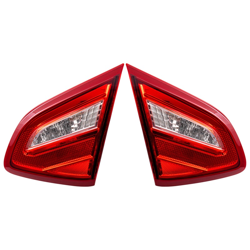Brock Replacement Pair Set Tail Lights Lid Mounted Back Up Lamps Compatible with 2016-2017 Altima 265459HS0A 265409HS0A NI2802110 NI2803110
