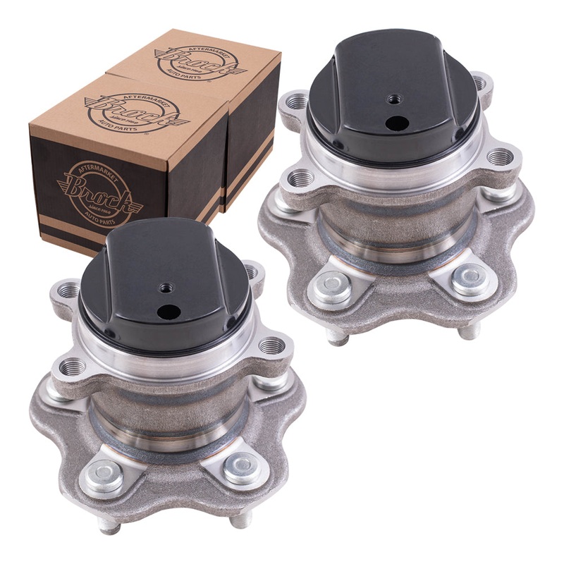 Brock Replacement Rear Set Hub Bearing Assemblies Compatible with 2014-2019 Rogue Front Wheel Drive