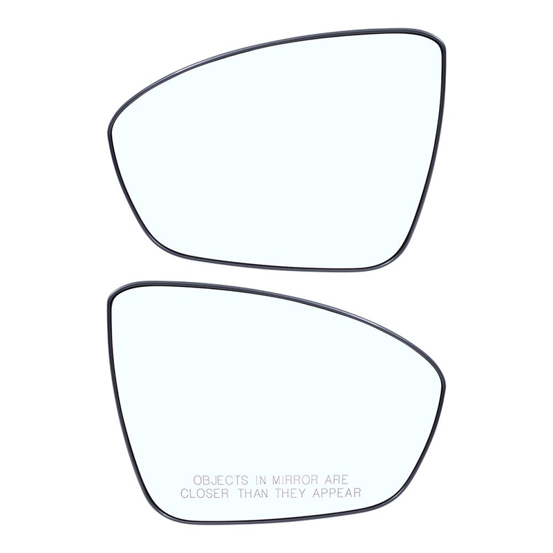 Brock Replacement Driver and Passenger Side Mirrors Glass & Base without Heat Compatible with 2019 Altima