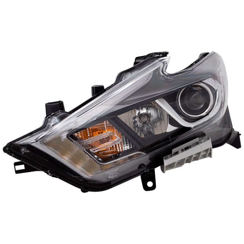 Brock Replacement Headlight Assembly Halogen Headlamp Driver Compatible with 2016-2018 Maxima S SV SL 260604RF0B 26060-4RF0B