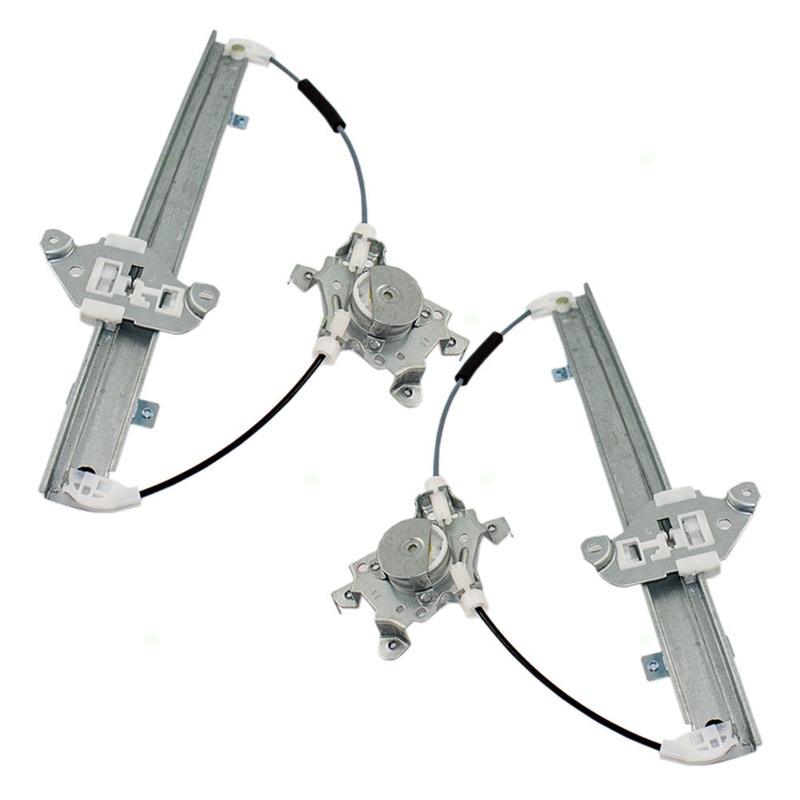 Brock Replacement Driver and Passenger Front Power Window Lift Regulators Compatible with 07-11 Versa 80721-EE00D 80720-EE00D