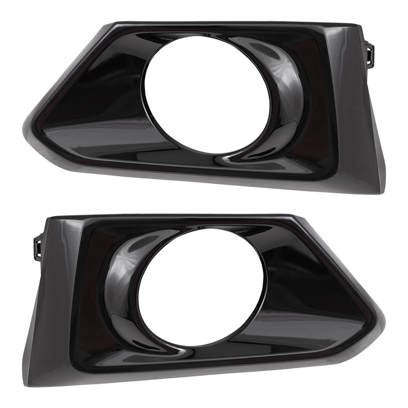 Brock Replacement Driver and Passenger Side Fog Light Covers Compatible With 2019-2022 Nissan Altima With Fog Lights