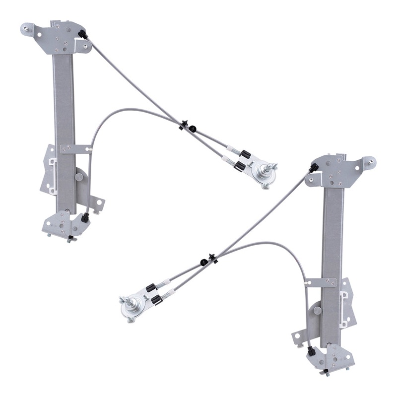 Brock Replacement Driver and Passenger Side Manual Window Regulators Compatible with 1990-1997 Miata MX-5