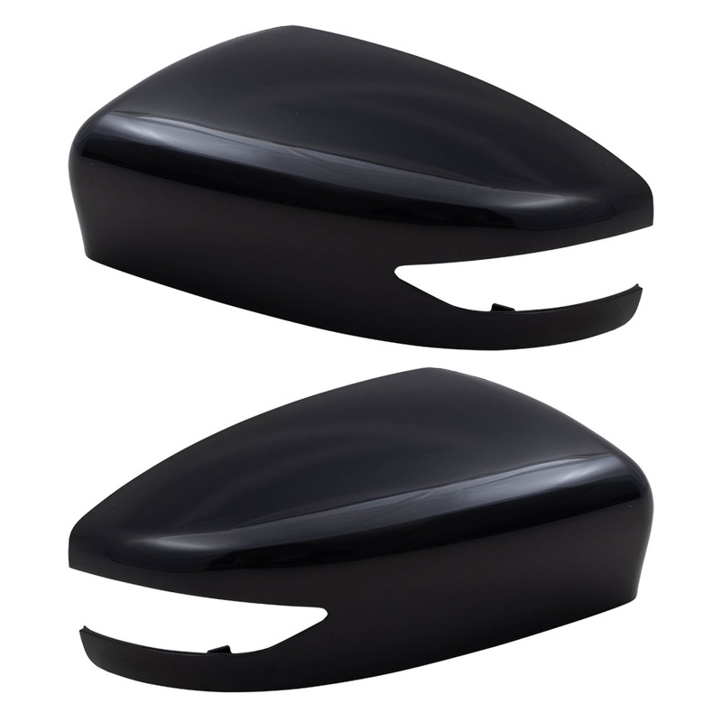 Brock Replacement Driver and Passenger Side Paint to Match Black Mirror Covers with Signal Light Compatible with 2013-2018 Altima Sedan and 2013-2019 Sentra