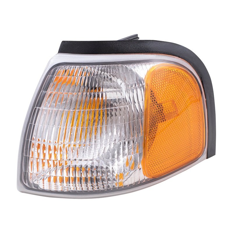 Brock Replacement Drivers Park Signal Corner Marker Light Lamp Lens Compatible with 98-00 Pickup Truck 1F0051131