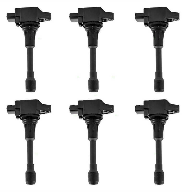 Brock Replacement for 6 Piece Set Six Ignition Spark Plug Coils Compatible with 07-15 Altima SUV 6 cylinder 22448-1KT1A