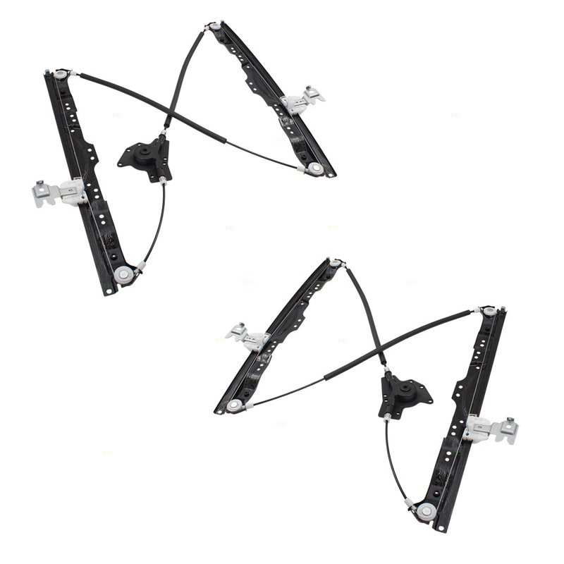 Brock Replacement Pair Set Front Power Window Lift Regulators Compatible with 04-15 Titan 80721-ZT00A 80720-ZT00A