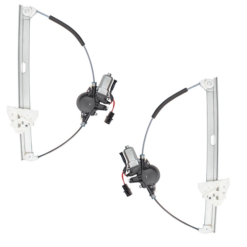 Brock Replacement Pair Set Front Power Window Regulators & Motors Assemblies Compatible with 10-13 Mazda3 BBM459590C BBM458590C D6515958XB No