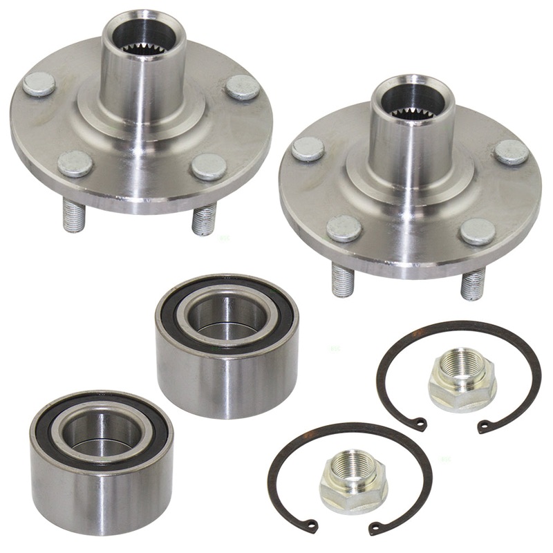 Brock Replacement Pair Set Front Wheel Hub & Bearing Repair Kits Compatible with ES300 RX300 Avalon Camry Sienna Solara 90369-43008