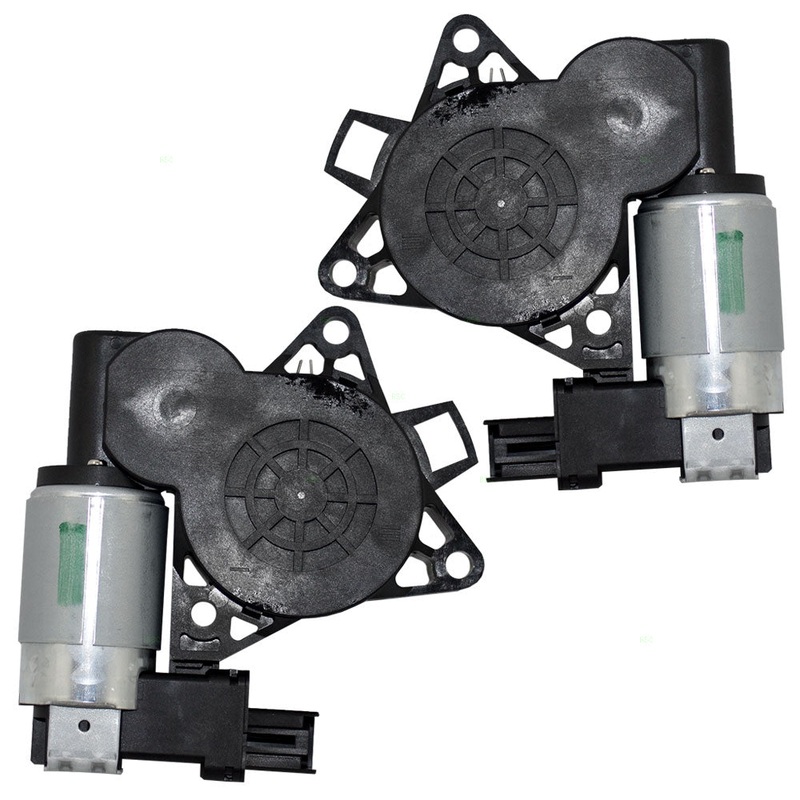 Brock Replacement Pair Set Power Window Lift Regulator Motors w/ 2 Pin Connectors Compatible with 04-17 CX-7 CX-9 RX-8 G22C5958XC GJ6A5858XC