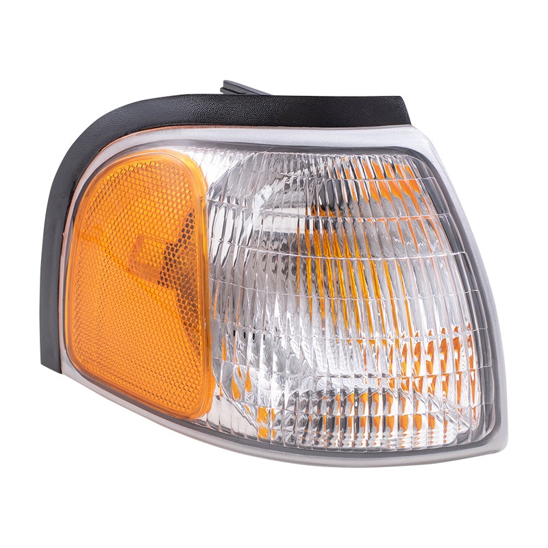Brock Replacement Passengers Park Signal Corner Marker Light Lamp Lens Compatible with 98-00 Pickup Truck 1F0051121