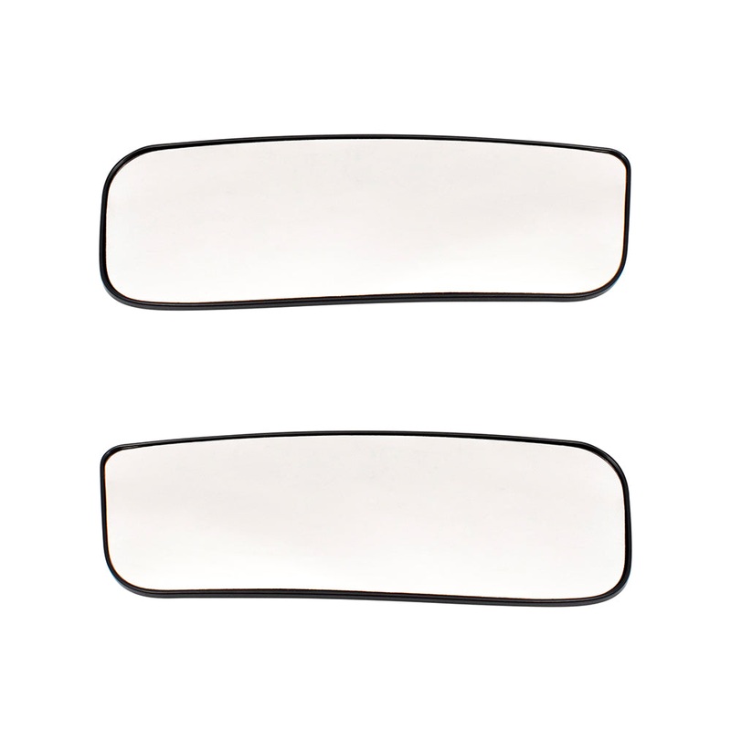 Brock Replacement Set Side Door Lower Mirror Glass with Bases Compatible with 2012-2019 NV1500 NV2500HD NV3500HD