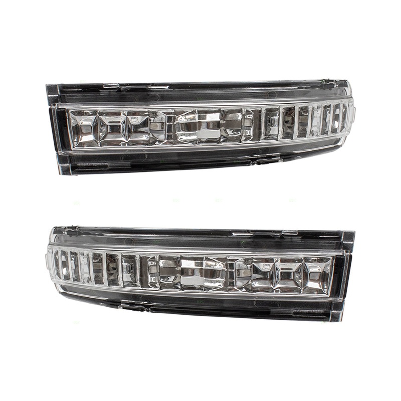 Pair Set Mirror Turn Signal Lens Left + Right Side Compatible with 07-13 Altima 26443ZX50C 26442ZX50C