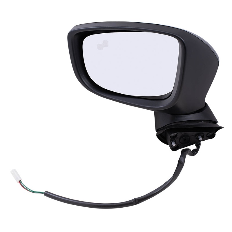 Replacement Driver Power Mirror w/ Blind Spot Detection Compatible with 2014 2015 2016 Mazda3