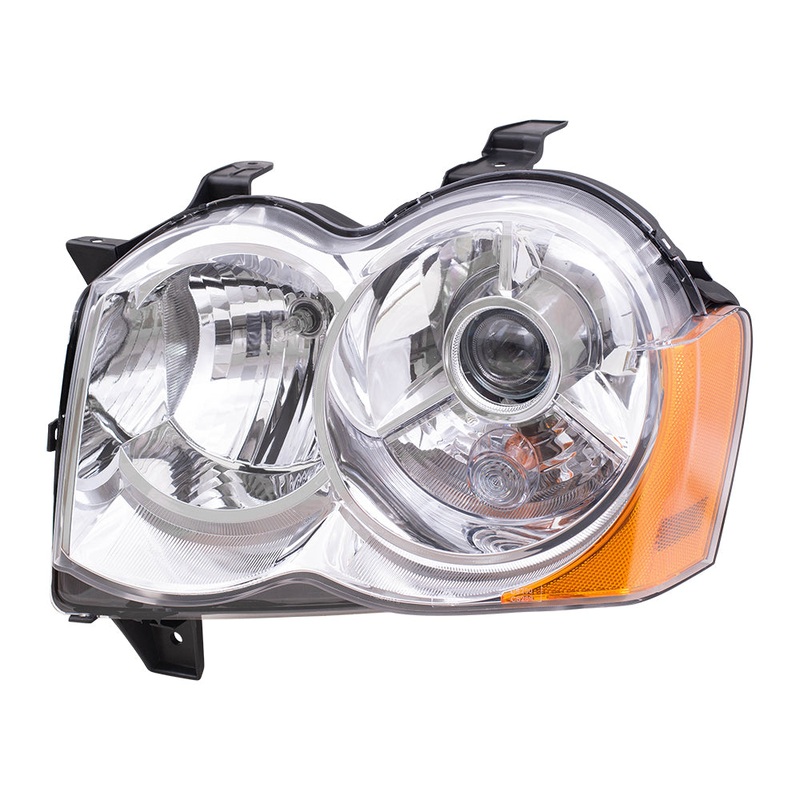 Brock Headlight Assembly for 08-10 Jeep Grand Cherokee Drivers HID Lens 55157485AG
