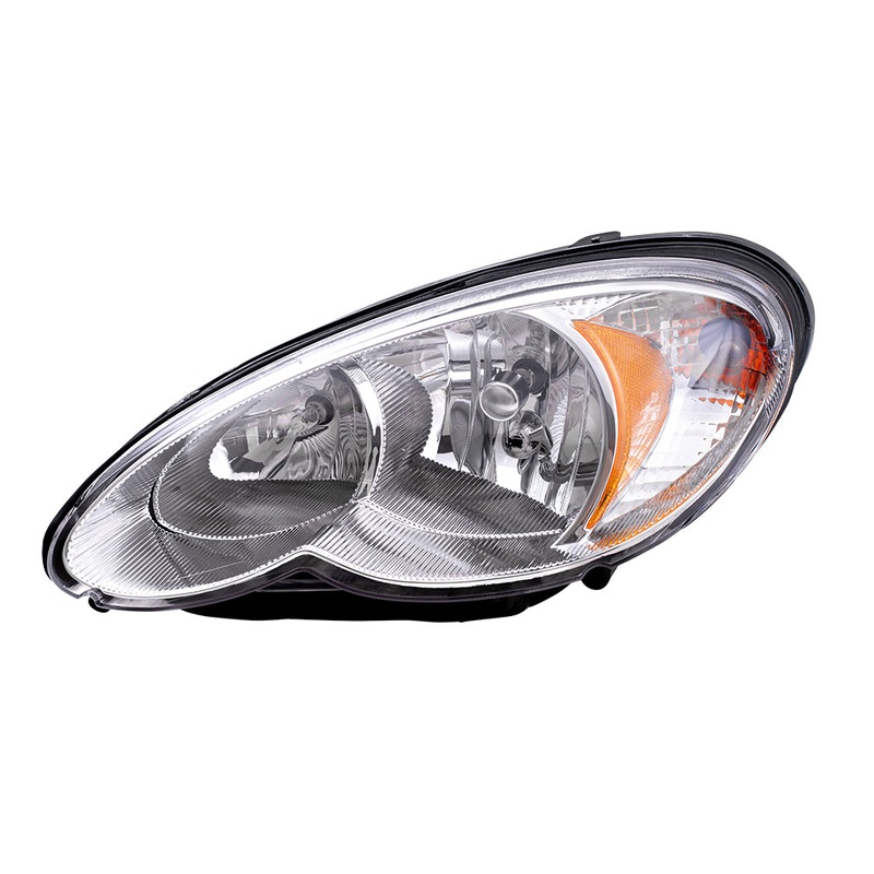 Brock Replacement Driver Halogen Headlight Compatible with 2006-2010 PT Cruiser 5116043AF