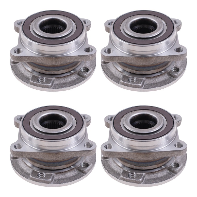 Brock Replacement Front and Rear Set Hub Bearing Assemblies Compatible with 2014-2020 Cherokee w/Off Road Package