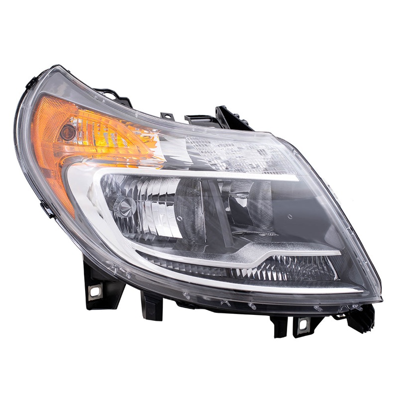 Brock Replacement Passenger Halogen Combination Headlight Compatible with 2014-2022 Promaster