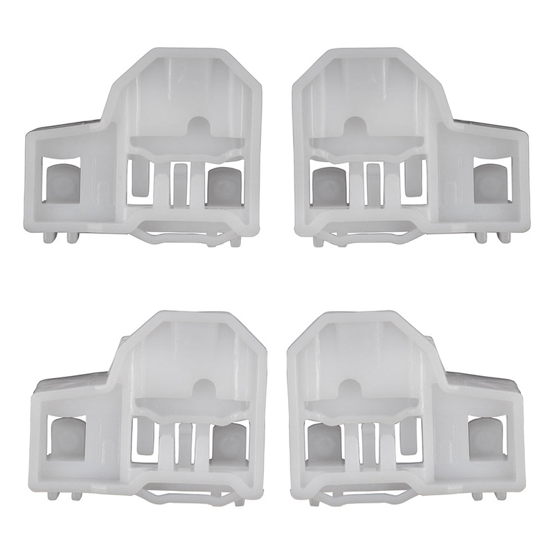 Brock Replacement 4 Pc Set Front Window Regulator Glass Guides Compatible with 1996-2005 Passat 22697622 22697623