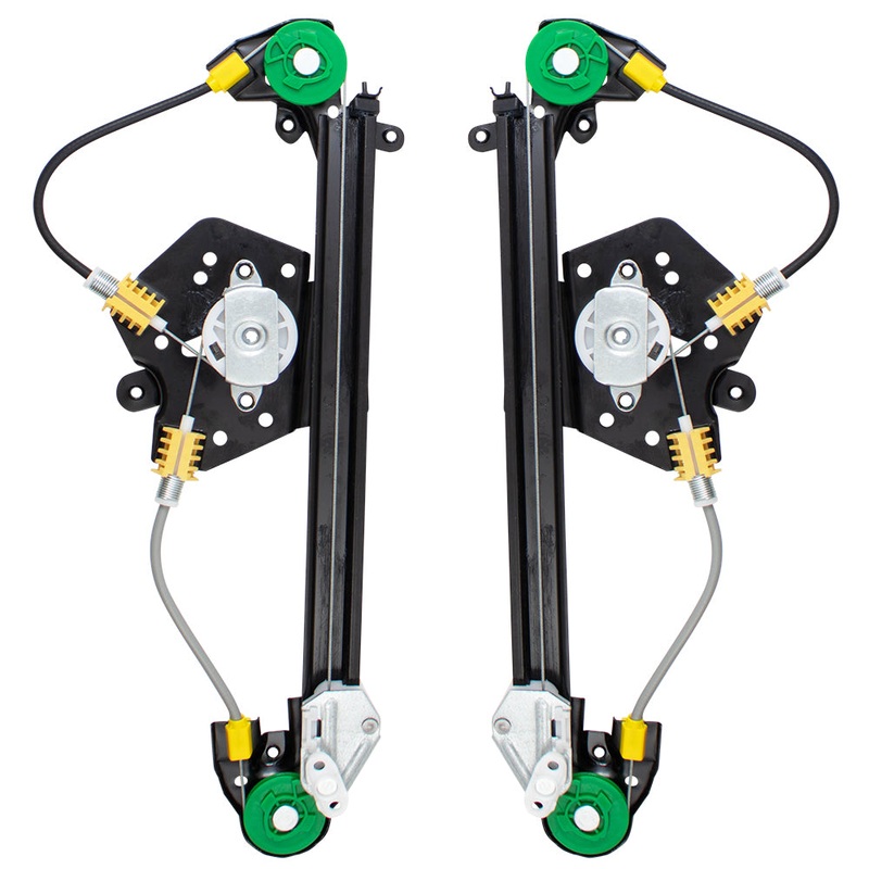 Brock Replacement Driver and Passenger Set Rear Power Window Regulators without Motors Compatible with 97-03 Malibu 04-05 Malibu/Classic