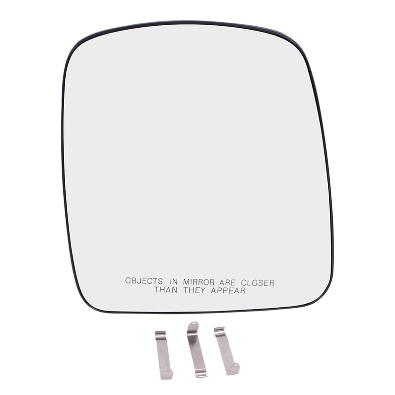 Brock Aftermarket Replacement Passenger Right Mirror Glass & Base without Heat Compatible with 2003-2007 Express