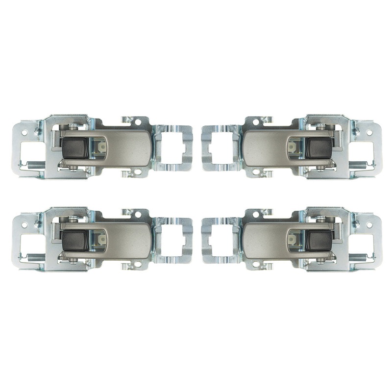 Brock Replacement 4 Pc Set Inside Satin Door Handles Compatible with 2005-2009 Equinox 2006-2009 Torrent 15926295 15926296