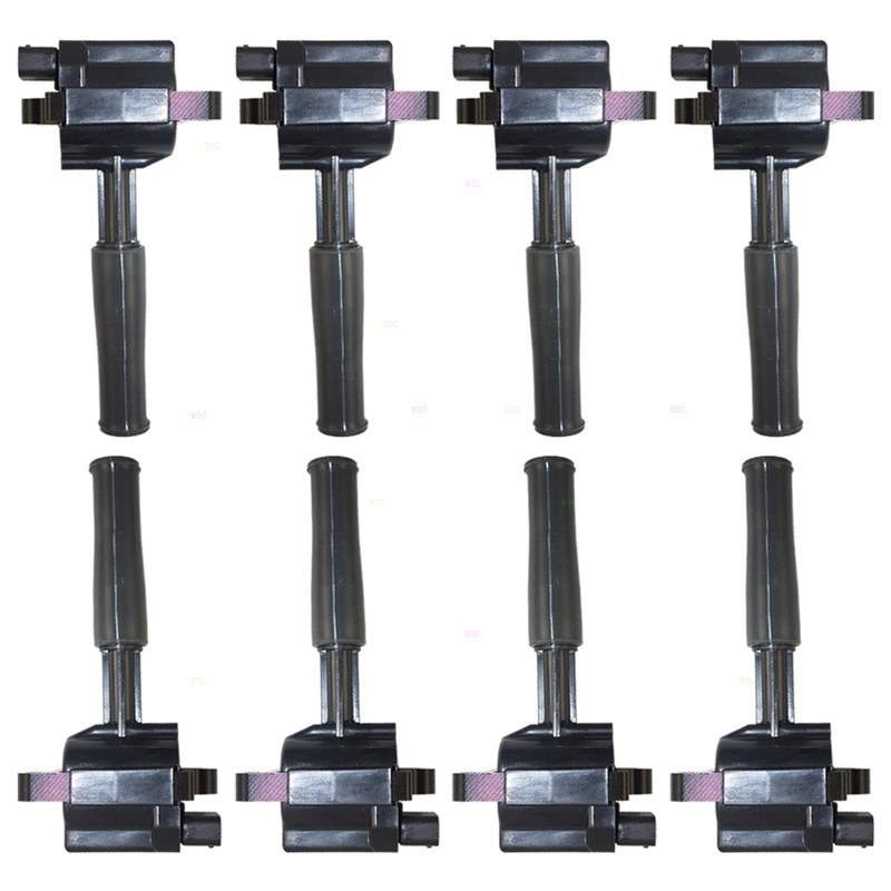 Brock Replacement 8 Piece Set Ignition Spark Plug Coils Compatible with XJ8 XJR XK8 XKR Vanden Plas 4.0L 8 cyl LNE1510AB