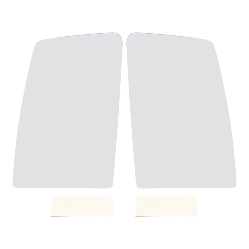 Brock Replacement Driver and Passenger Side Upper Tow Mirror Glass Set without Heat Compatible with 2016-2019 F-650 & 2016-2019 F-750 SD