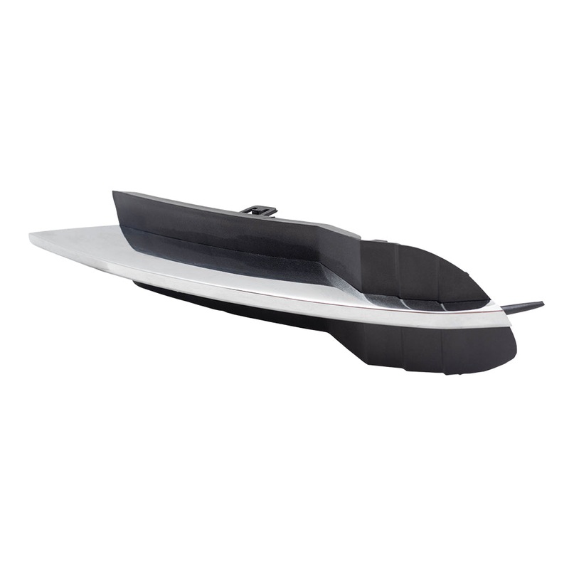 Brock Replacement Driver Front Lower Outer Grille Cover with Chrome Trim Compatible with 2008-2012 Malibu LT LS