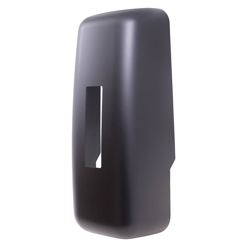 Replacement Textured Black Mirror Cover w/Lighting Compatible with 2003-2009 Kodiak Topkick 20791442