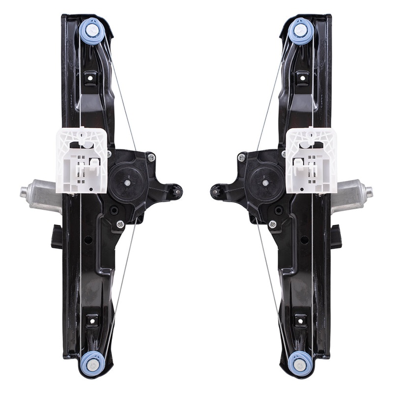 Brock Aftermarket Replacement Rear Driver Left Passenger Right Power Window Regulator Set with Motor-6 Pin Connector and One-touch Open/Close Compatible with 2012-2018 Ford Focus