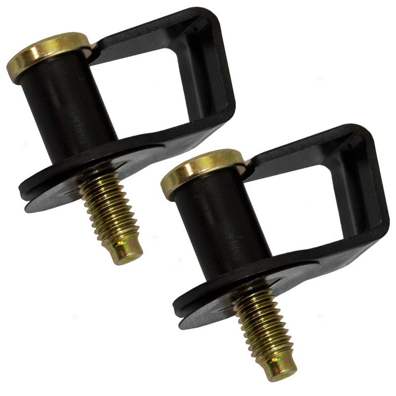 Brock Replacement 2 Pc Set Door Lock Striker Bolts 7/16 14″ Compatible with 1980-1990 F100 F150 F250 F350 Pickup Truck E-Series Van
