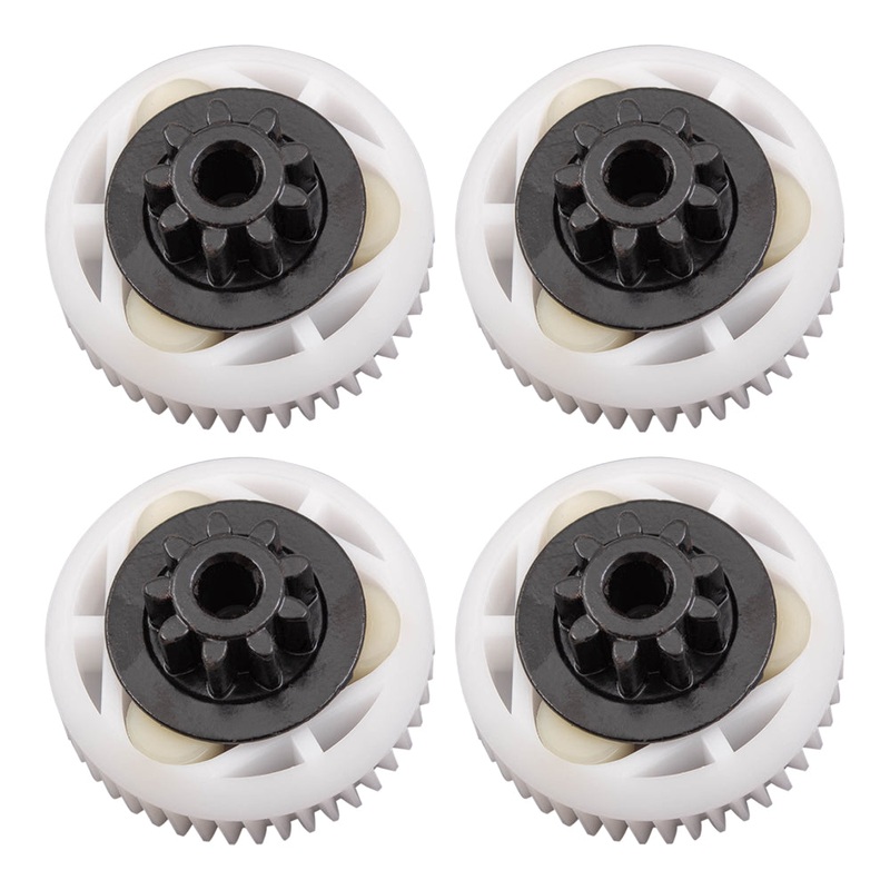 Brock Replacement 4 Pc Power Window Lift Regulator Motor Gears 9 Tooth w/ Rollers Compatible with 1990-2011 Crown Victoria Country Squire Town Car Grand Marquis Colony Park