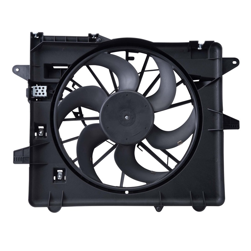 Brock Replacement Cooling Fan Motor Assembly Compatible with Mustang DR3Z 8C607 B