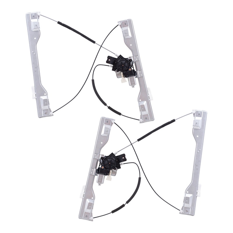 Brock Replacement Driver and Passenger Front Power Window Regulators w/ Motor Compatible with 15-20 F150 17-20 F150 Raptor 17-20 Super Duty