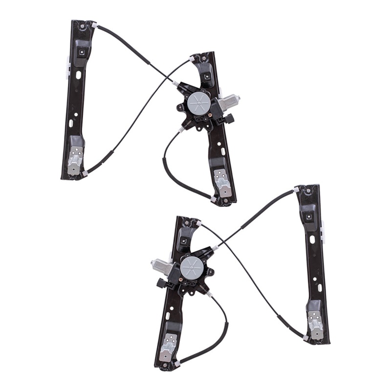 Brock Replacement Front Power Window Regulators with Motor-6 Pin Connector Compatible with 2012-2018 Focus 2012-2018 Focus Electric 2016-2018 Focus RS 2015-2018 Focus ST