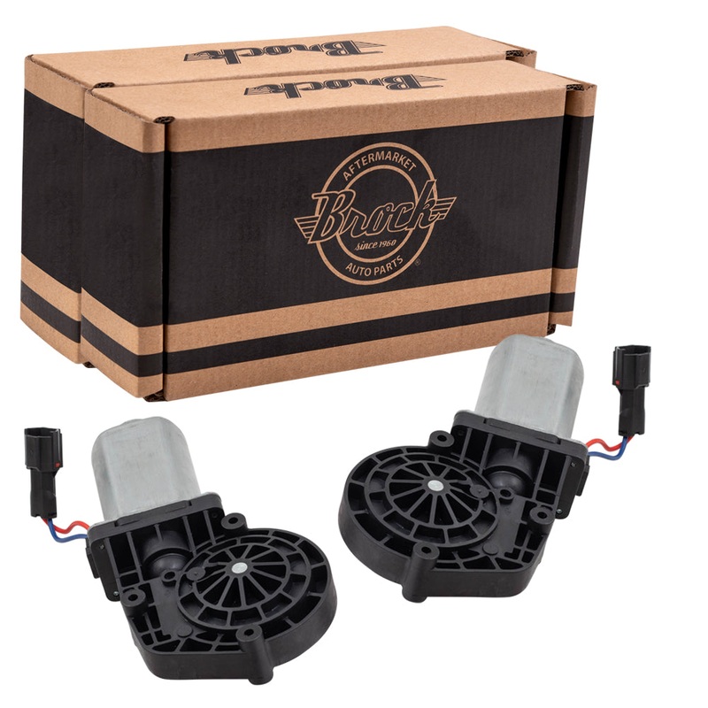 Brock Replacement Pair Front Power Window Lift Regulator Motors Compatible with 97-03 F-150 & Heritage F-250 Pickup Expedition Navigator 617-00789L 83123