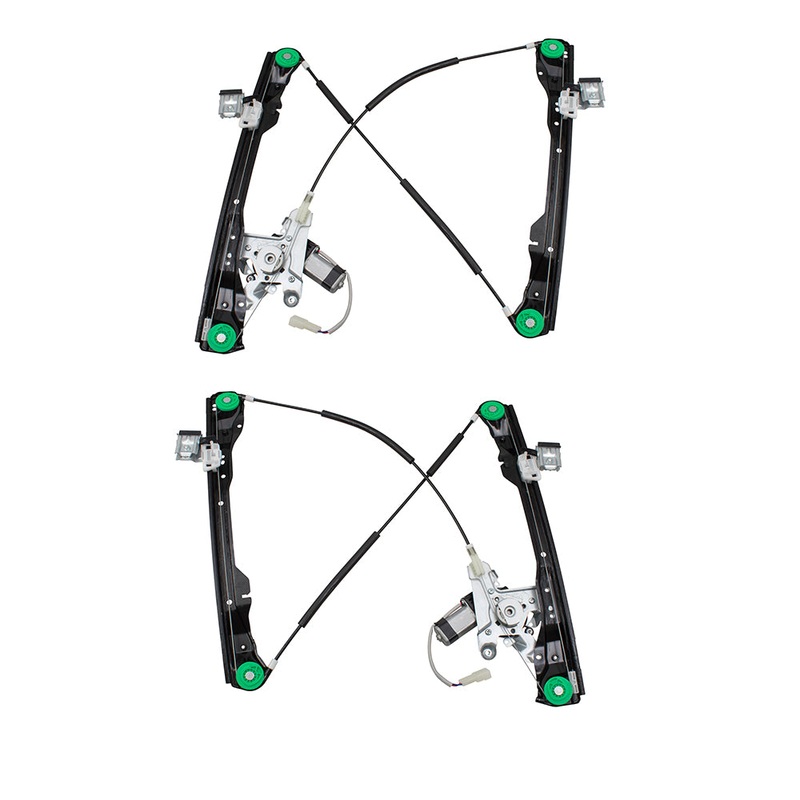 Brock Replacement Pair Set Front Power Window Lift Regulators & Motors Assemblies Compatible with 08-10 Focus Coupe 8S4Z6323201BA 8S4Z6323200BA
