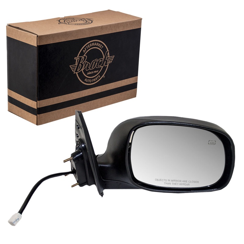 Brock Replacement Passengers Power Side View Mirror Heated Compatible with 2003-2006 Tundra 2001-2007 Sequoia 879100C070C0