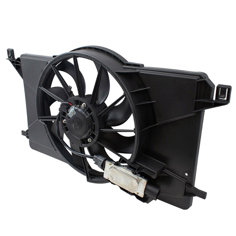 Brock Replacement Radiator Cooling Fan Assembly w/Control Module For 12-18 Focus 2.0L & 12-18 Focus Electric replaces CV6Z8C607R BV6Z8C607K