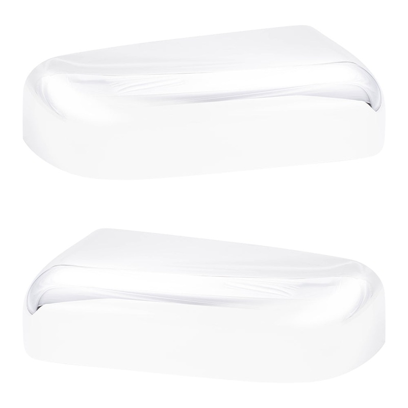 Replacement Drivers and Passengers Tow Mirror Covers Chrome Compatible with 07-14 F150 8L3Z 17D743 AA 8L3Z 17D742 AA