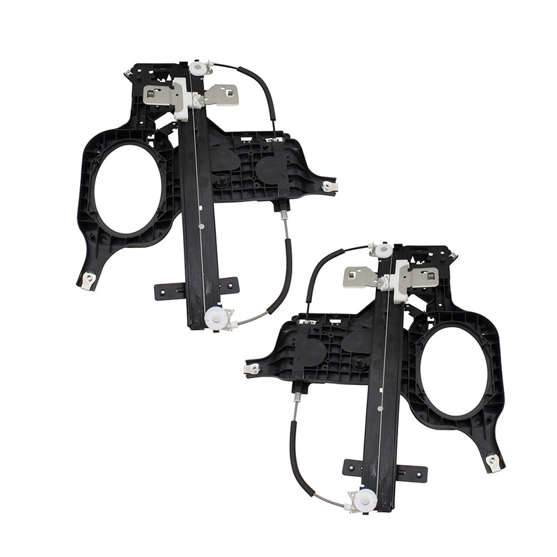 Brock Replacement Pair Set Rear Power Window Lift Regulators Compatible with 03-06 Expedition Navigator SUV 6L1Z7827009AA 6L1Z7827008AA