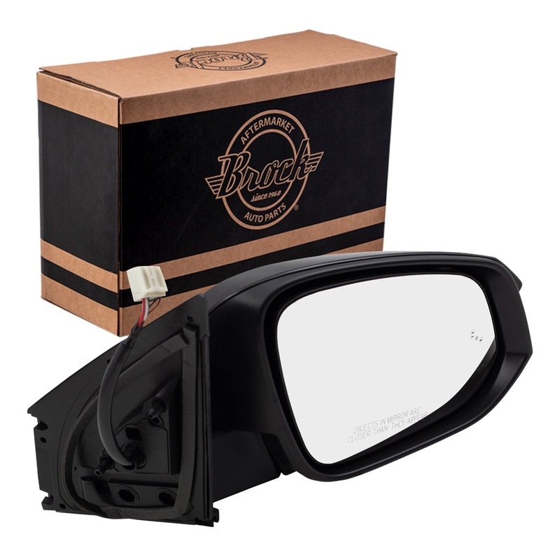 Brock Replacement Passenger Power Sde Mirror Blind Spot Detection Compatible with 13-15 RAV4 87910-0R090-C0