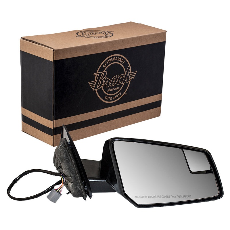 Brock Replacement Passenger Power Side Door Mirror Heated Signal Spotter Glass Compatible with Traverse Acadia Outlook 20879275
