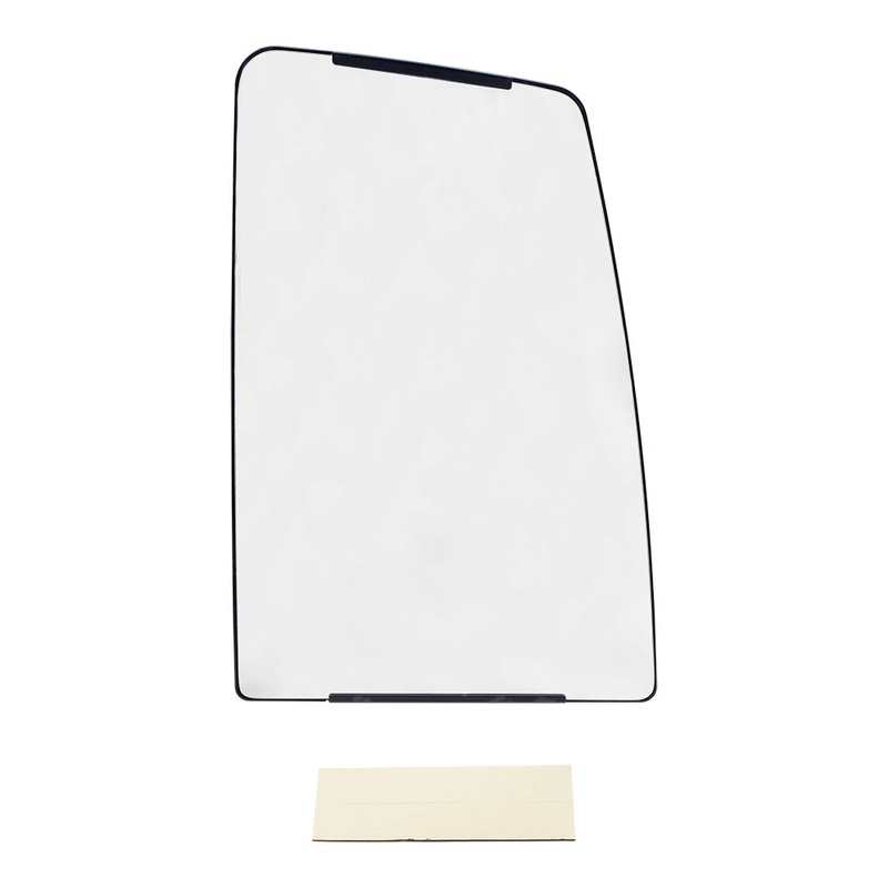 Brock Aftermarket Replacement Upper Passenger Right Manual Tow Mirror Glass & Base without Heat Compatible with 2016-2019 Ford F-650 SD